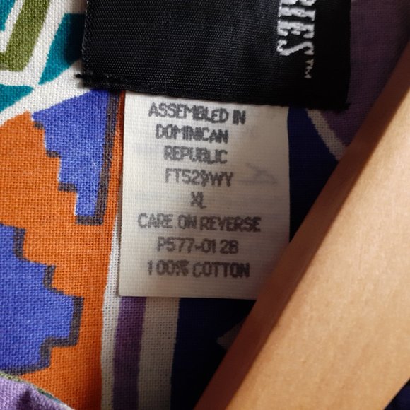 Vintage Frontier Series Faux Bolero Button Up Western Shirt Neck Cutout Size XL - Picture 4 of 13